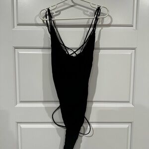 Shein Black Strappy Bodysuit